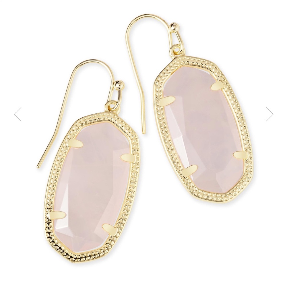 Kendra Scott Dani Earrings in Rose Quartz